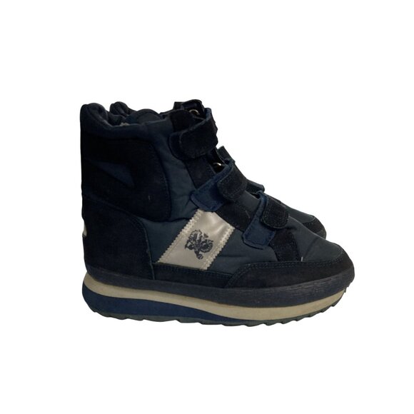 Khombu Mens Size 8  Black Gray hook loop lined High-Top winter boots - Picture 4 of 7